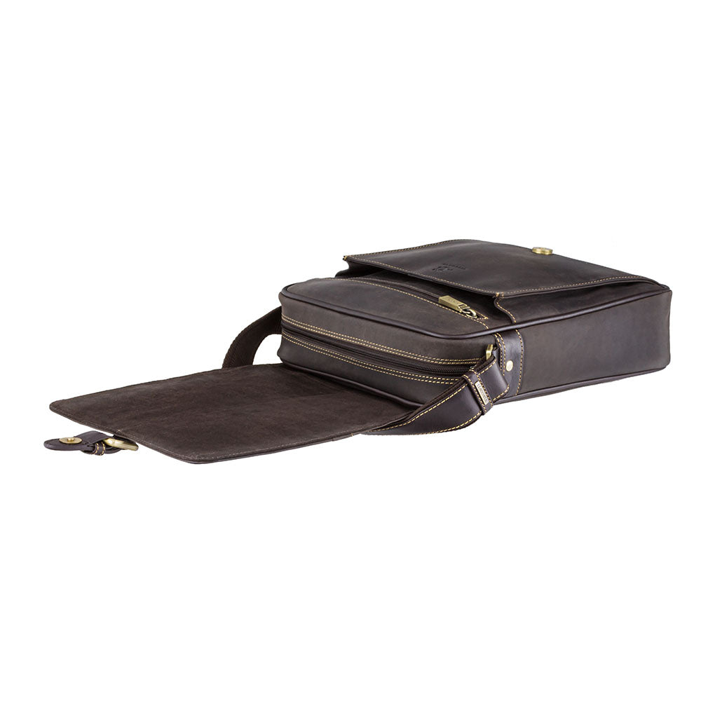 Visconti Link 16011 Crossbody Bag – Oil Brown