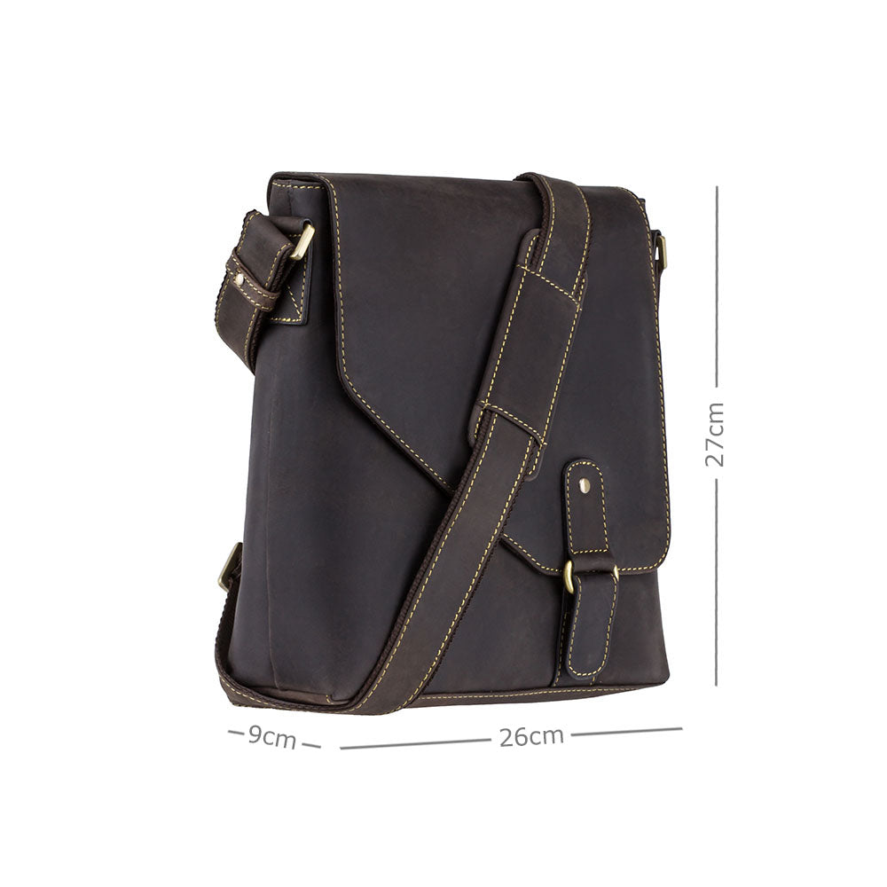 Visconti Aspin 16071 Crossbody Bag – Oil Brown