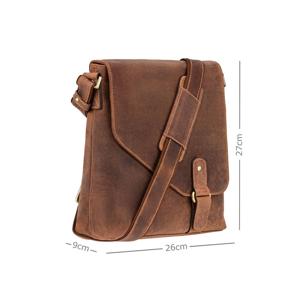 Visconti Aspin 16071 Crossbody Bag – Oil Tan