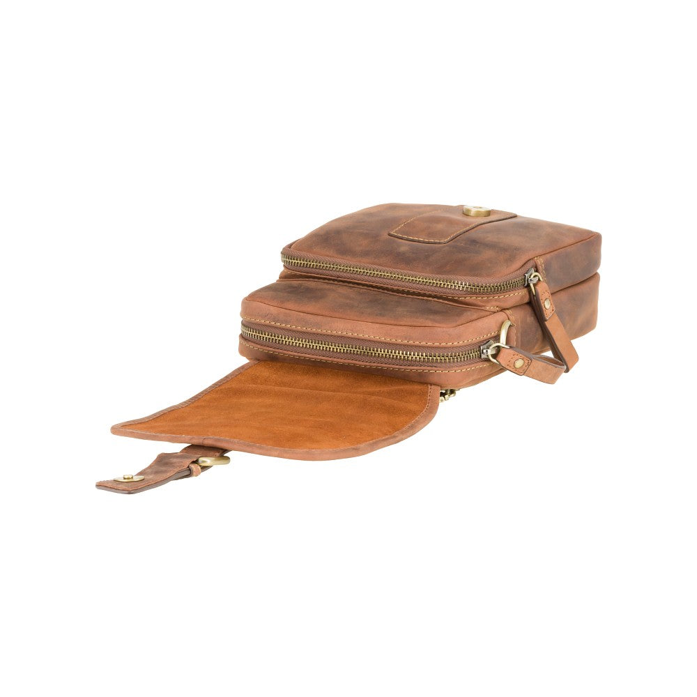 Visconti Jules 18208 Crossbody Bag - Oil Tan