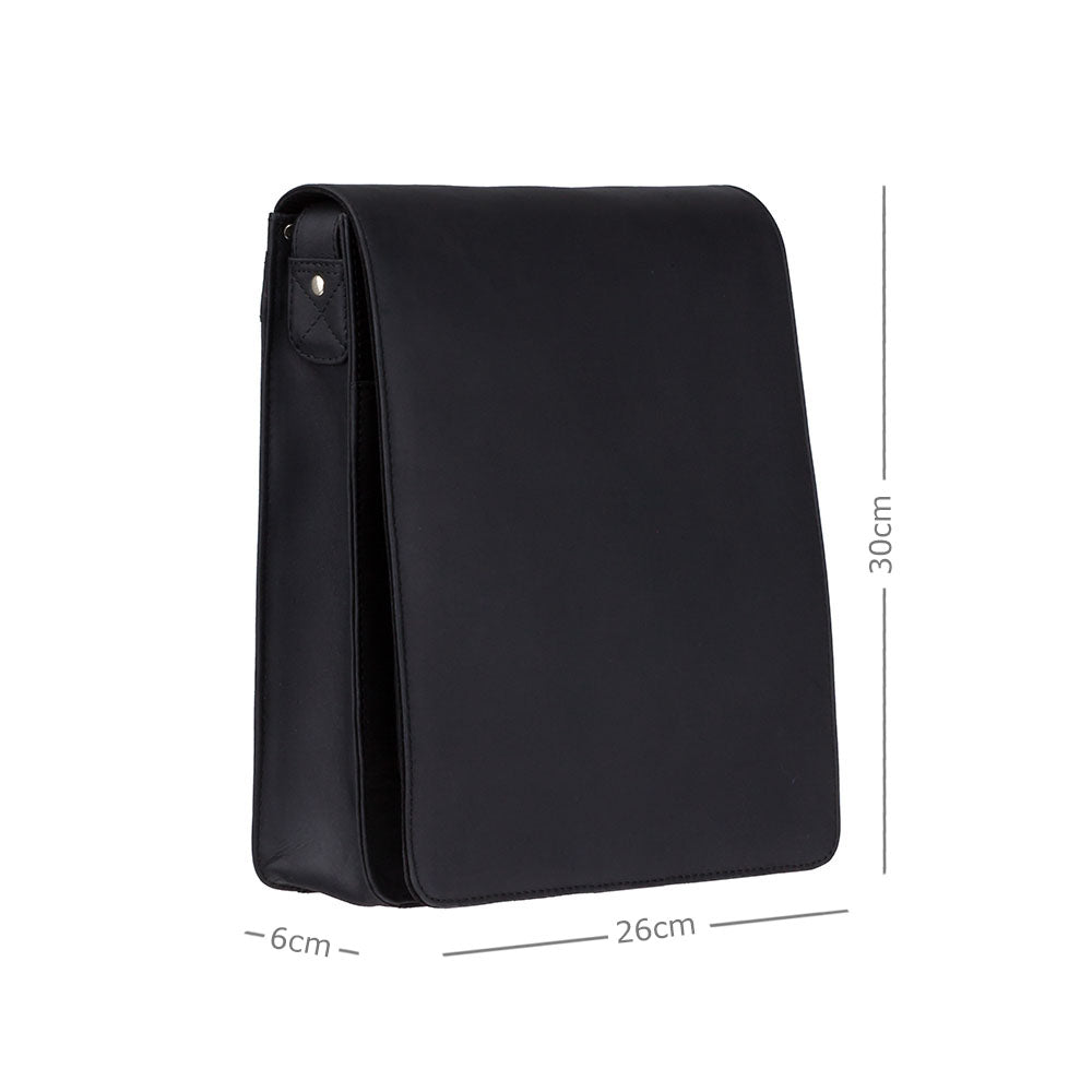 Visconti Jasper 18410 Crossbody Bag – Oil Black