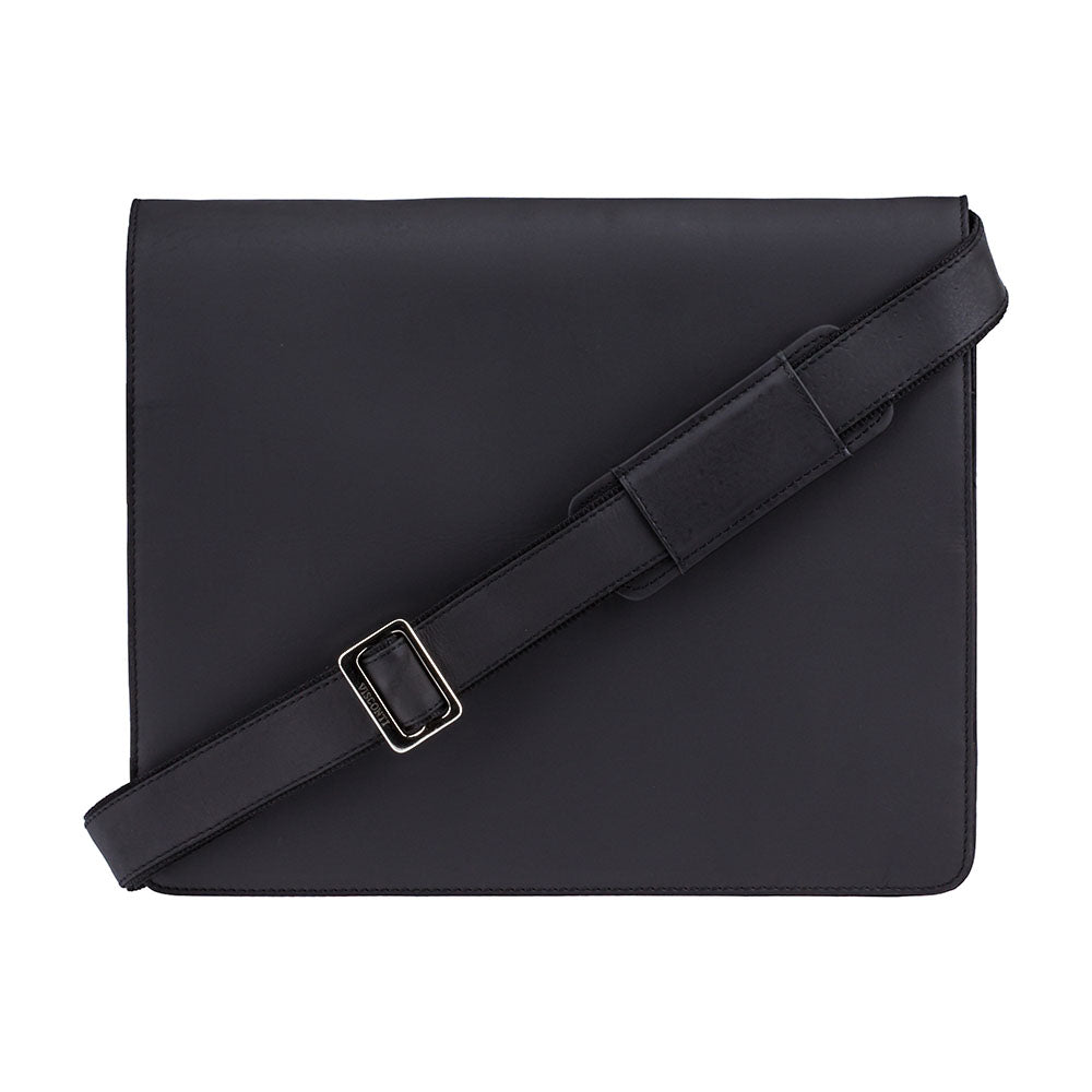 Visconti Harvard 18548 Large Messenger Bag – Oil Black