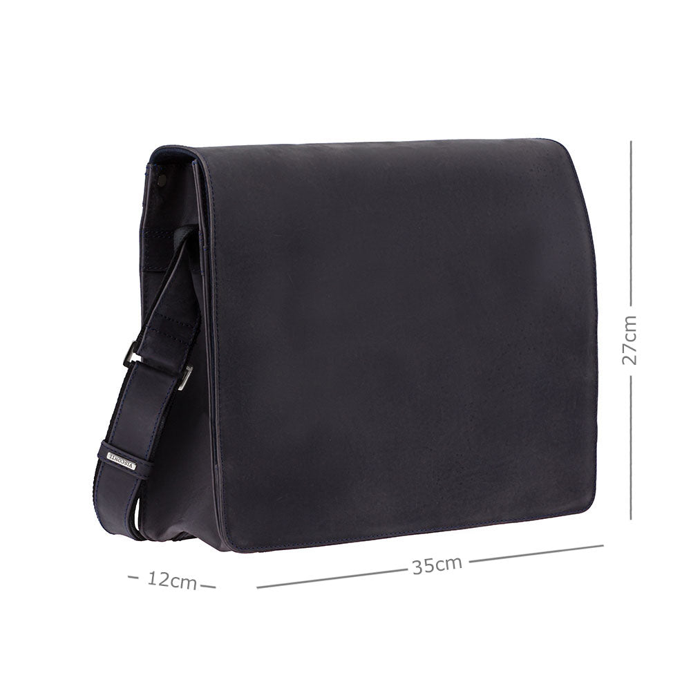 Visconti Harvard 18548 Large Messenger Bag – Oil Blue