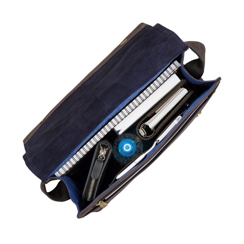 Visconti Harvard 18548 Large Messenger Bag – Oil Blue