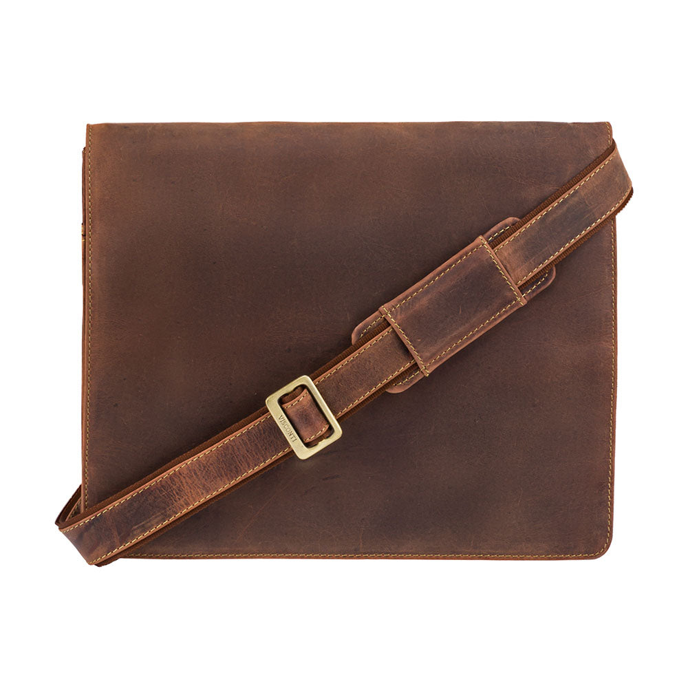 Visconti Harvard 18548 Large Messenger Bag – Oil Tan