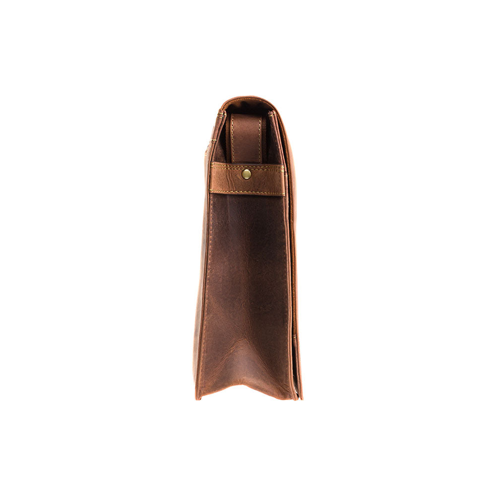 Visconti Harvard 18548 Large Messenger Bag – Oil Tan
