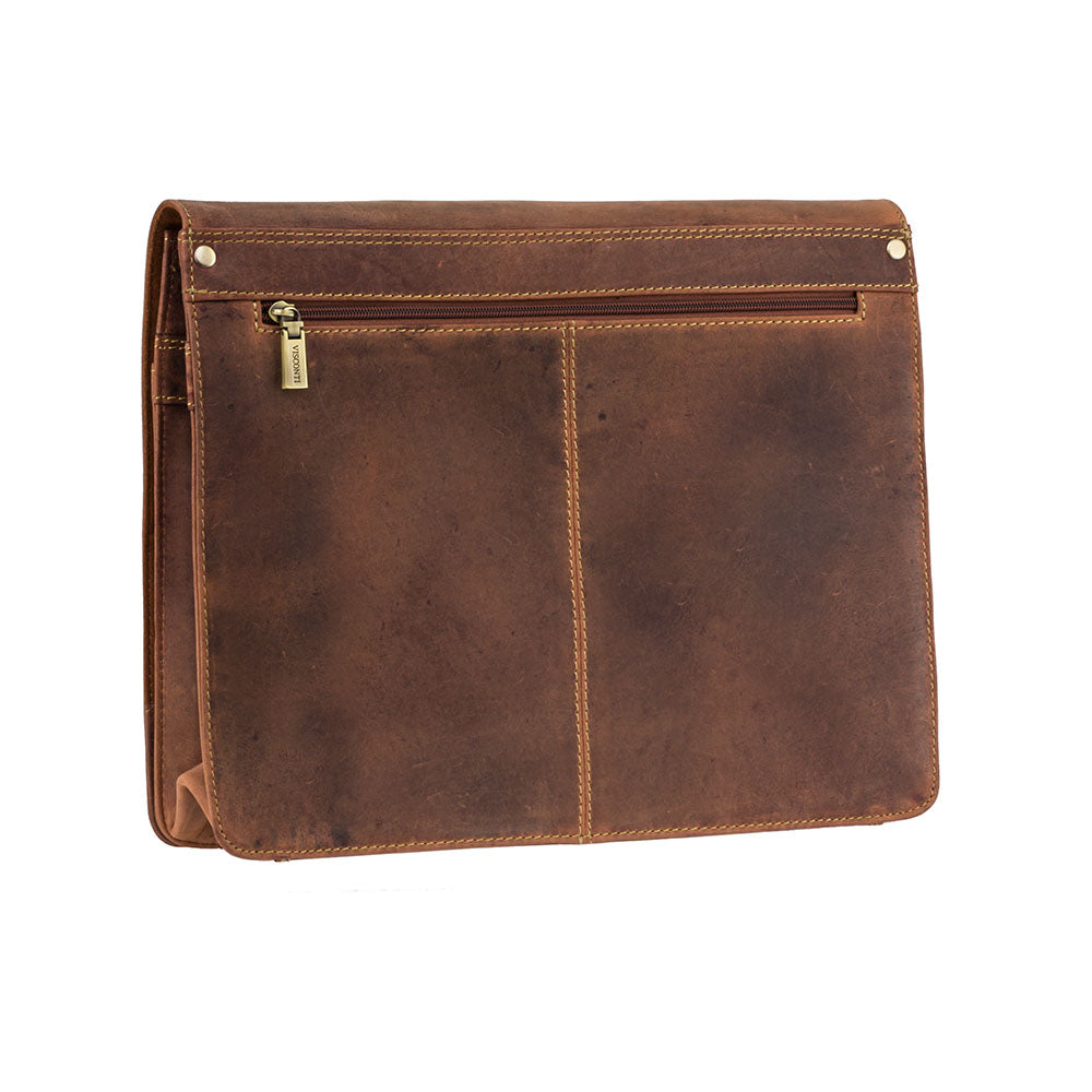 Visconti Harvard 18548 Large Messenger Bag – Oil Tan