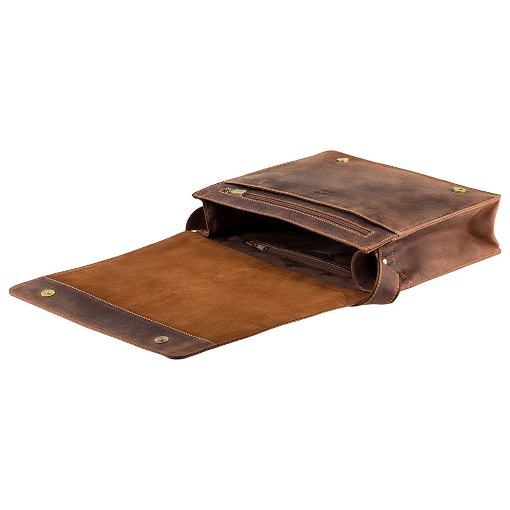 Visconti Harvard 18548 Large Messenger Bag – Oil Tan
