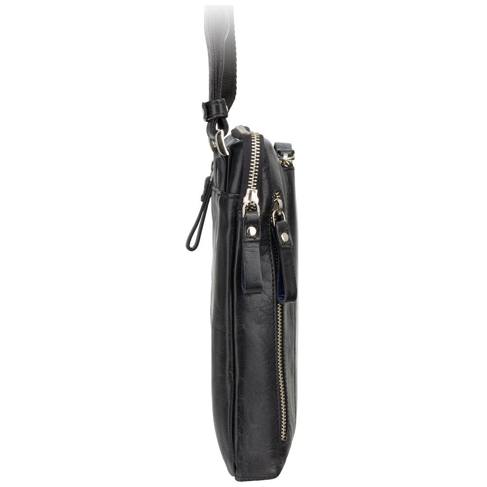 Visconti Roy ML20 Medium Crossbody Bag - Black