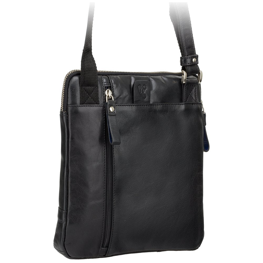 Visconti Roy ML20 Medium Crossbody Bag - Black