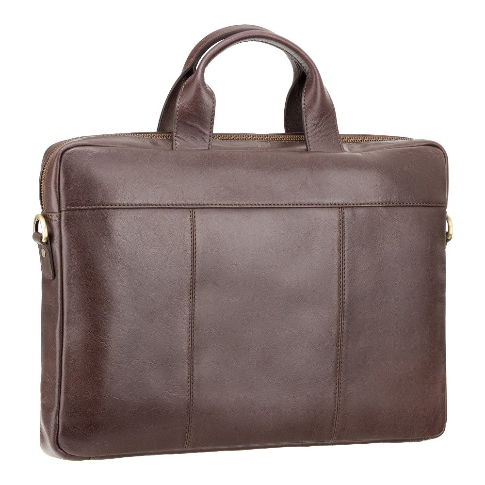 Visconti Charles ML28 Slim Briefcase - Brown