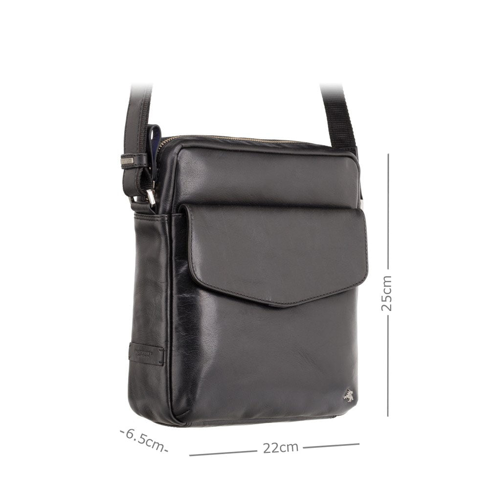 Visconti Vesper ML36 A5 Crossbody Bag - Black