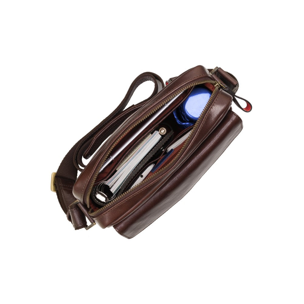 Visconti Vesper ML36 A5 Crossbody Bag - Brown