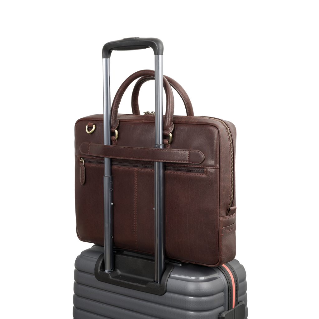 Visconti Carl ML50 Briefcase - Brown