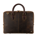Visconti Carl ML50 Briefcase - Oil Tan/Brown