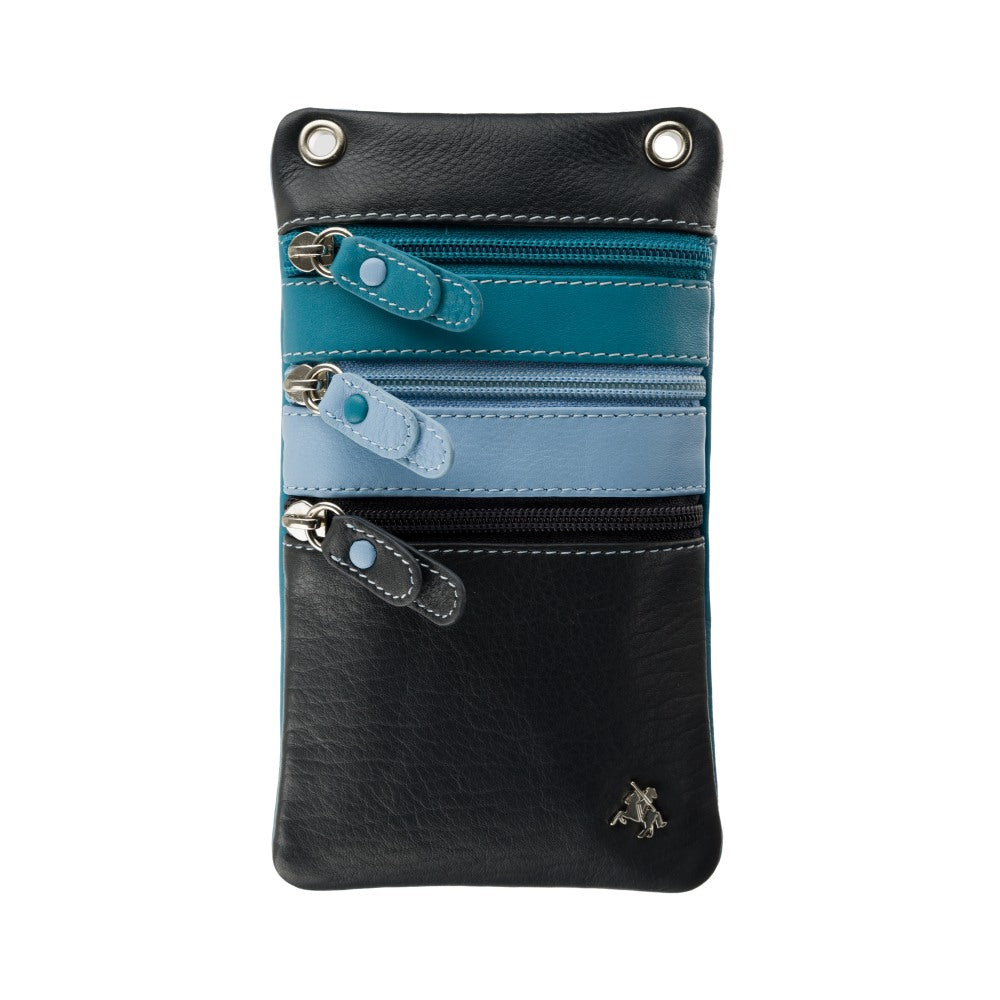 Visconti S4 Phone Crossbody Bag – Blue Multi