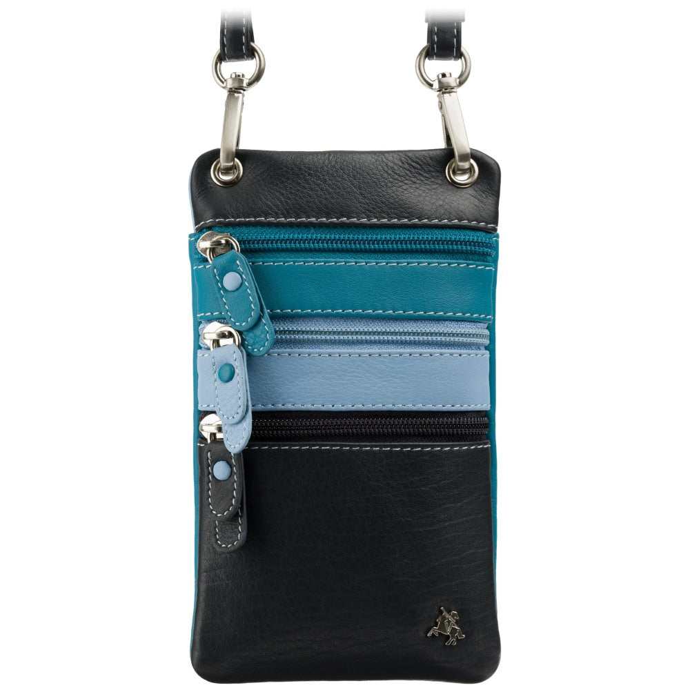 Visconti S4 Phone Crossbody Bag – Blue Multi