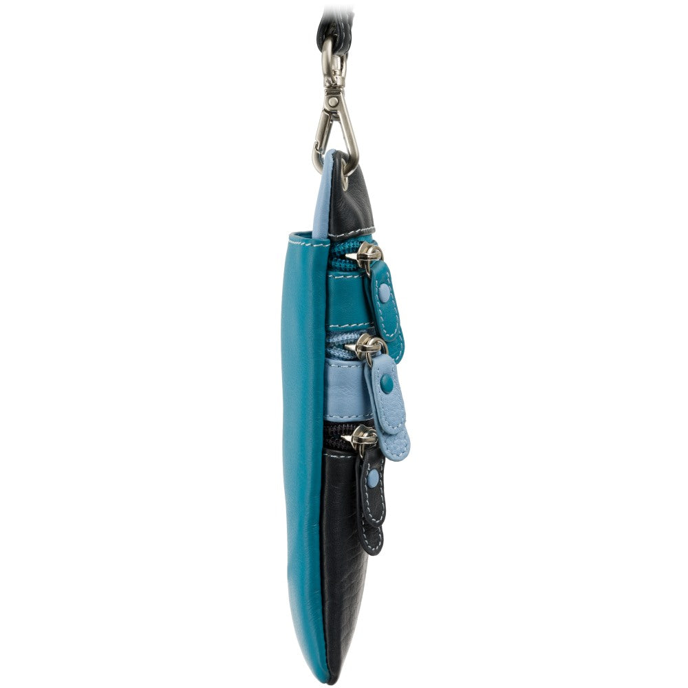 Visconti S4 Phone Crossbody Bag – Blue Multi