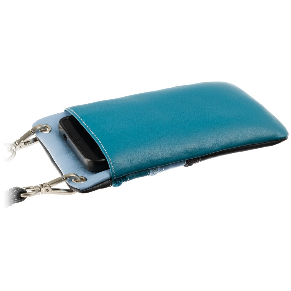 Visconti S4 Phone Crossbody Bag – Blue Multi