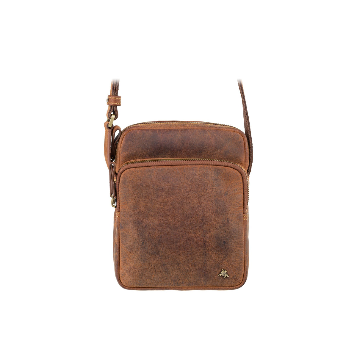Visconti Riley TC68 Crossbody Bag - Havana Tan