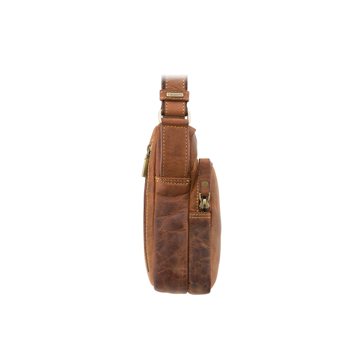Visconti Riley TC68 Crossbody Bag - Havana Tan