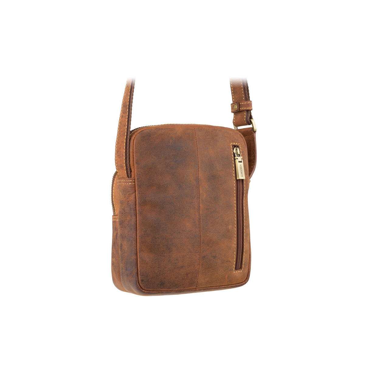 Visconti Riley TC68 Crossbody Bag - Havana Tan