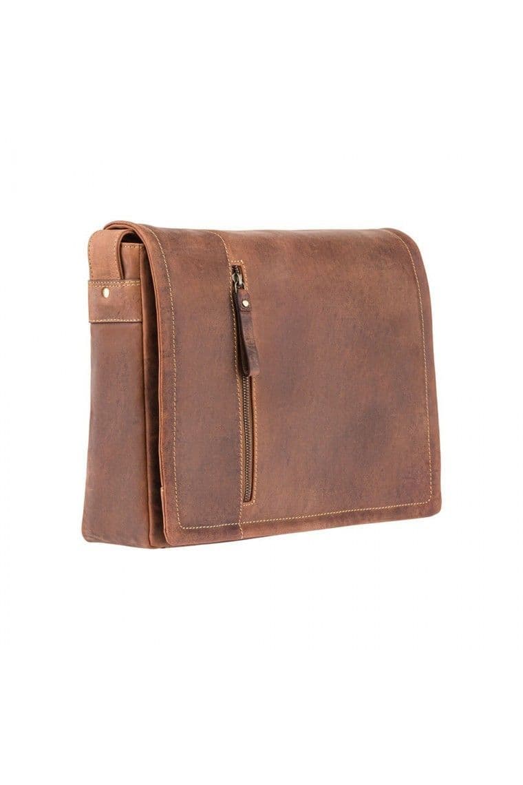 Laptop Messenger Case in Tan