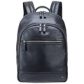 Leather Laptop Backpack Black