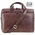 Leather Laptop  Bag Brown : Hugo 15"