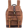Leather Large Back Pack Tan
