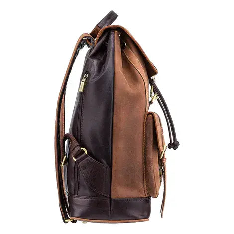 Leather Large Back Pack Tan