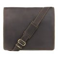 Leather Messenger Bag  Brown;  Harvard (XL)