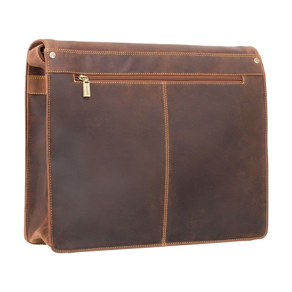 Leather Messenger Bag Oil Tan ; Harvard (XL)