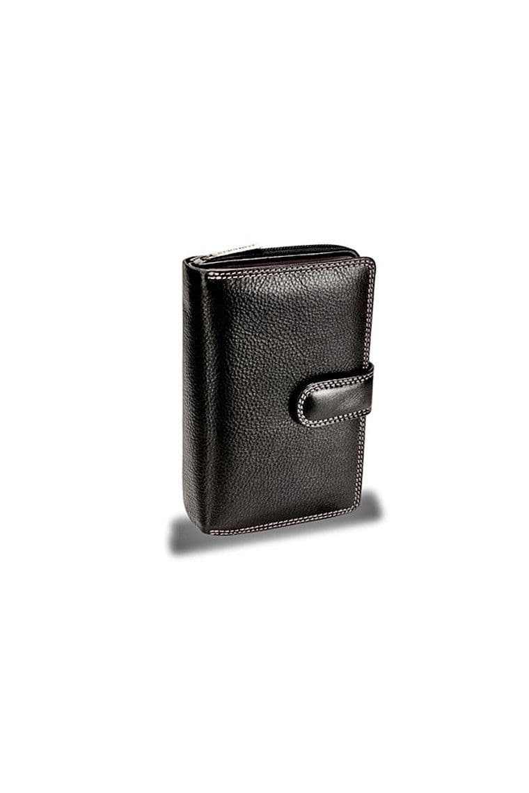 Leather Wallet in Berry