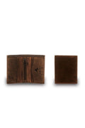 Leather Wallet oil Brown