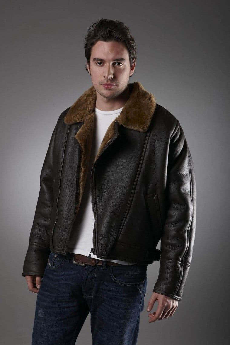 Men's Brown Sheepskin Jacket