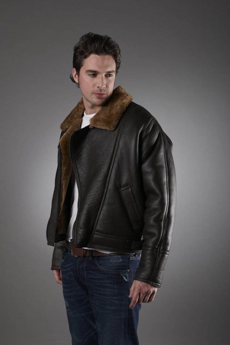 Men's Brown Sheepskin Jacket