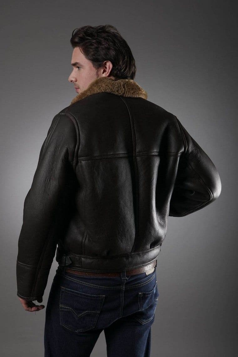 Men's Brown Sheepskin Jacket