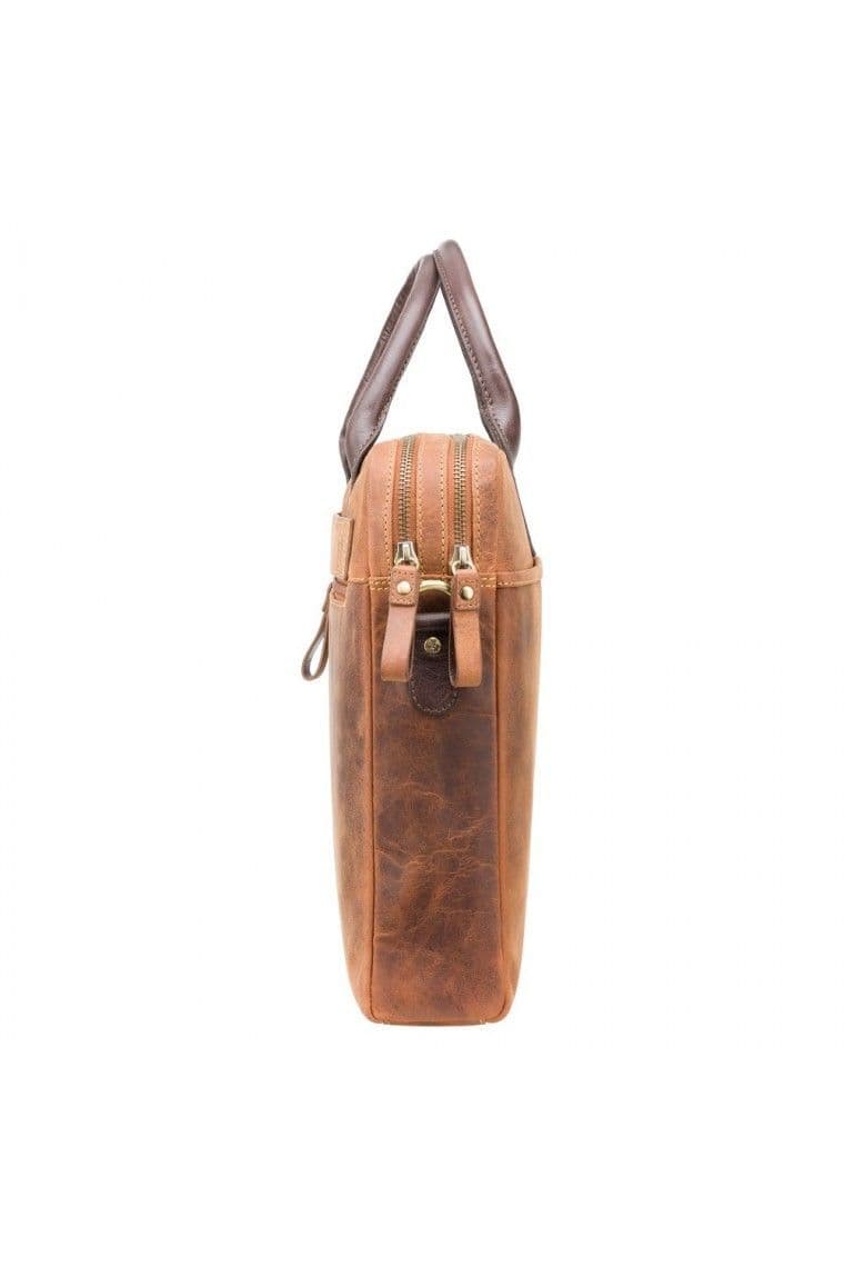 Senator Laptop Briefcase in Oil Tan