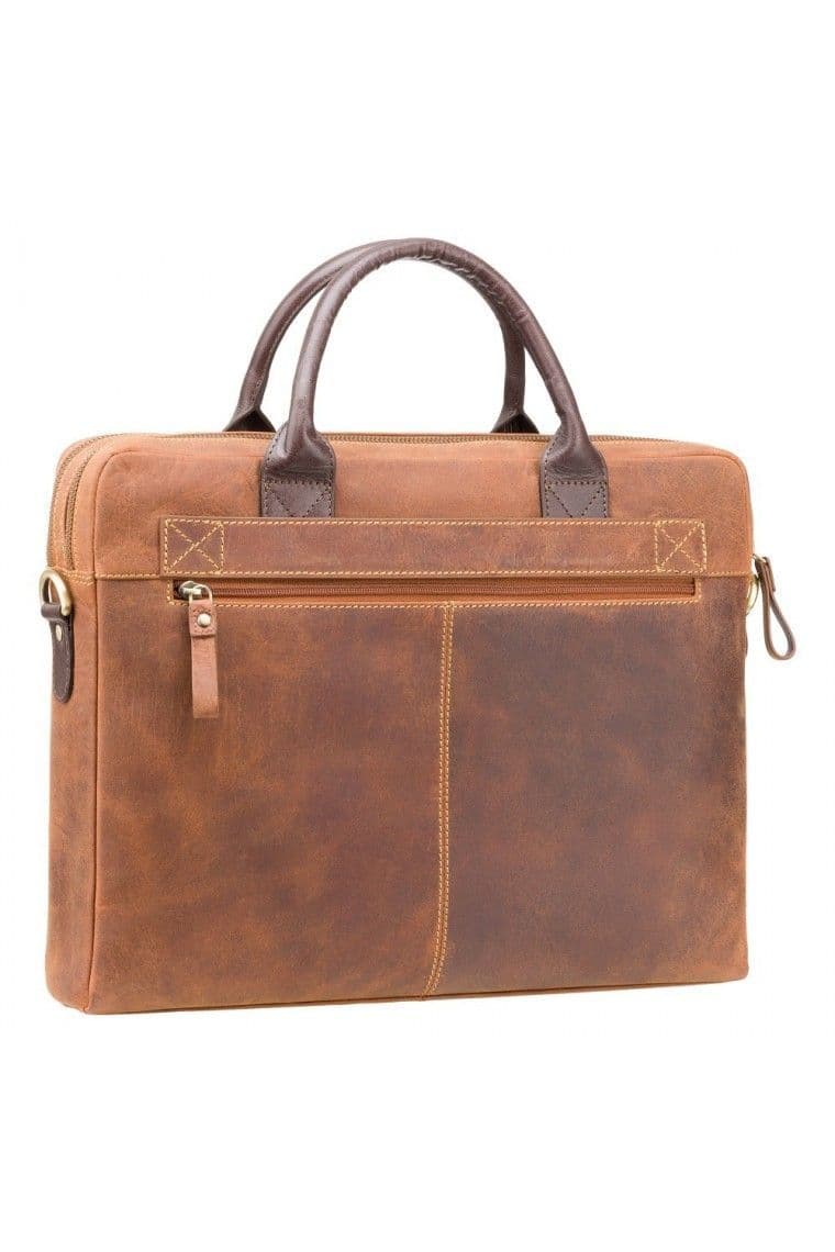 Senator Laptop Briefcase in Oil Tan
