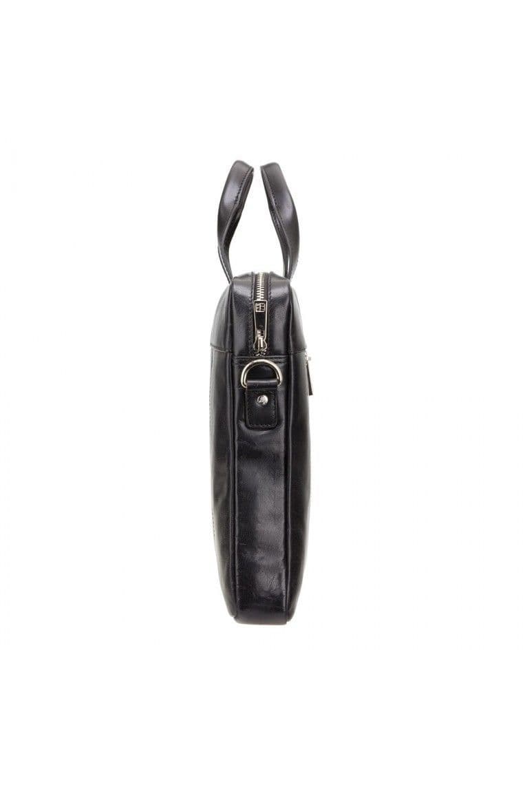 Slim Laptop Briefcase in Black