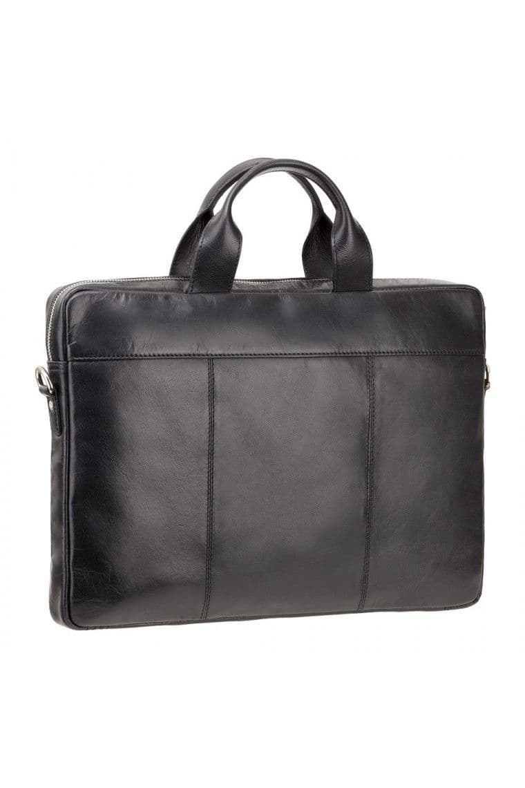 Slim Laptop Briefcase in Black