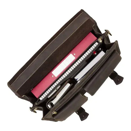 Visconti Oiled Leather Briefcase