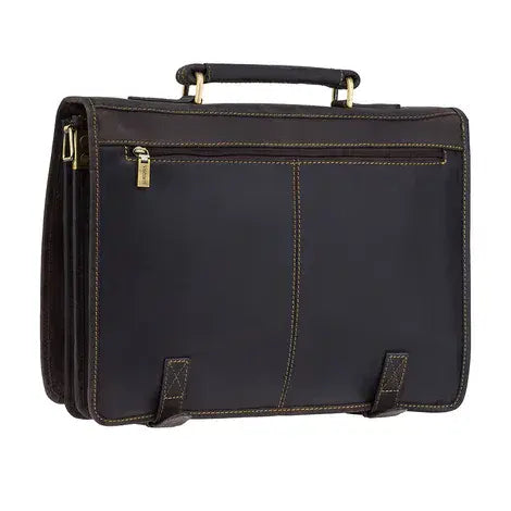 Visconti Oiled Leather Briefcase