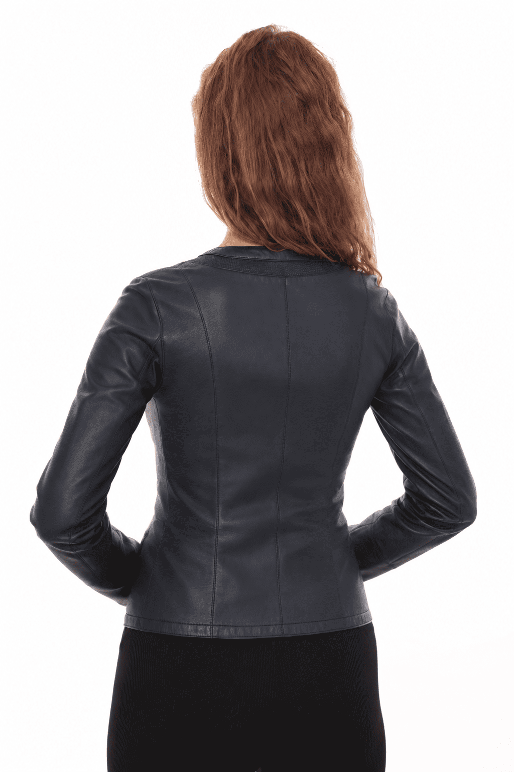 Womens Black Leather Jacket Chanel