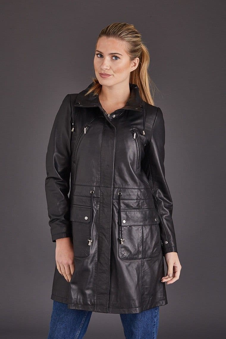 Women's Leather Coats Black