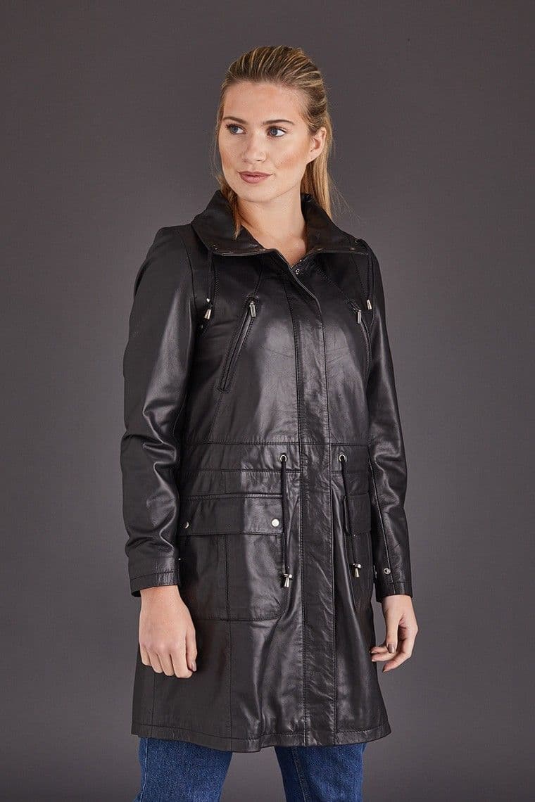 Women's Leather Coats Black