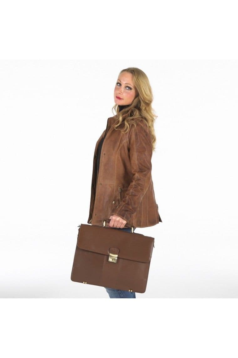 Womens Leather Jacket Tan